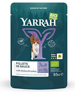 Yarrah Bio Filet en sauce dinde Chat 14 x 85 g