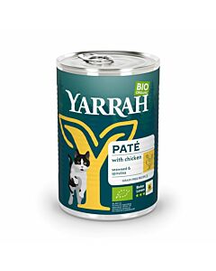 Yarrah Bio Pâtée au Poulet Sans céréales Chat 12 x 400 g