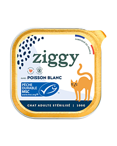 Ziggy Paté senza cereali gatto sterilizzato pesce 4 x 100 g