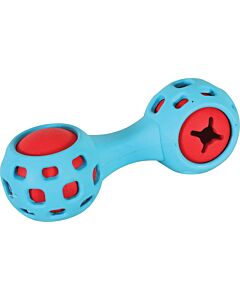 Jouet haltère Zolux pour chien, distributeur de friandises interactif en caoutchouc