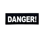 2 Stickers Velcro Julius K9 taille DANGER