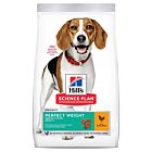 Hill's Science Plan Canine Adult Perfect Weight Medium Poulet croquettes chien