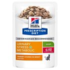 Hill's Prescription Diet Feline C/D Urinary Stress + Metabolic bustine 12 x 85 g