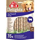 8in1 Twisted Sticks Beef XS pour chien x35- La Compagnie des Animaux