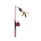 Bubimex Canne à pêche télescopique bleu/rose 41–73 cm