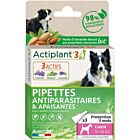 DeBonPoil Pipettes Bio Antiparasitaires Apaisantes chien 10-30kg x3 (ex Actiplant)
