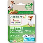 DeBonPoil Pipettes Bio Antiparasitaires Apaisantes chien 2-10kg x3 (ex Actiplant)