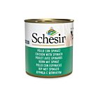 Schesir Poulet Epinards en gelée pour chien 16 x 285 g - La Compagnie des Animaux