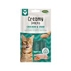 Bubimex Creamy Snacks Poulet & Crabe Chat 4 x 15 g