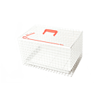 Vétopop Cage de Transport Blanche 46 cm x 29 cm x 29 cm