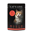 CAT'S LOVE Classic Boeuf sachets 12 x 85 g- La Compagnie des Animaux