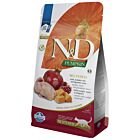 Farmina N&D Pumpkin Crocchette Gatto Sterilizzato quaglia e melograno 1.5 kg