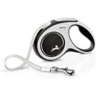 Laisse à enrouleur Flexi Comfort Sangle Noir S 5 m