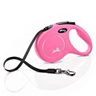 Laisse à enrouleur Flexi New Classic Sangle Rose XS 3 m
