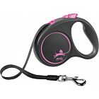 Laisse à enrouleur Flexi Black Design Sangle Noir S 5 m