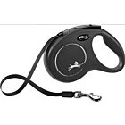 Flexi New Classic Guinzaglio fettuccia S nero 5 m