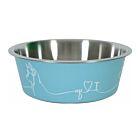 Zolux Ciotola Love Dog inox blu 750 ml
