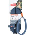 Zolux Longe plate Bivouak en silicone pour chien bleu 10 m
