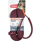 Zolux Lunghina piatta Bivouak in silicone per cane rossa 10 m