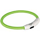 Trixie Collier Lumineux Safer Life USB Flash vert pour chien XS-S