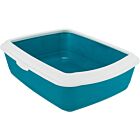Trixie Cassetta igienica Classic petrolio/bianco 37 x 15 x 47 cm