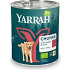 Yarrah Bio Bouchées Poulet, Bœuf, Orties et Tomate Chien 6 x 820 g