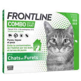 Frontline Combo Chat 6 pipettes- La Compagnie des Animaux