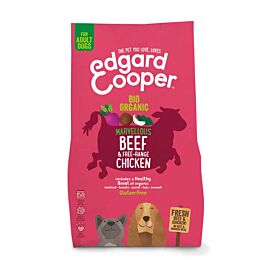 Edgard & Cooper Croquettes BIO au Boeuf et Poulet frais Chien Adulte 2,5 kg- La Compagnie des Animaux
