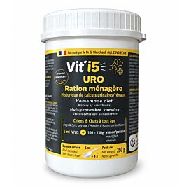 Vit'i5 URO Ration Mixte Poudre Chat Chien 250 g