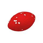 Bubimex Jouet Ultra Strong Ballon de rubgy pour chien 12.5 x 7.5 cm
