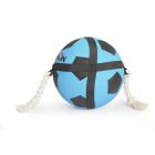 Camon Pallone da calcio con maniglie in corda nero e blu