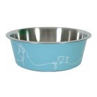 Zolux Ciotola Love Dog inox blu  1.7 L