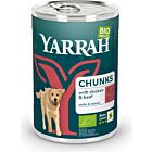 Yarrah Bio Bocconcini manzo e pollo in salsa alle ortiche e pomodoro per cane 12 x 405 g