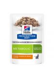 Hill's Prescription Diet Feline Metabolic Sachets 12 x 85 grs- La Compagnie des Animaux