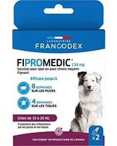 Francodex Fipromedic 134 mg Spot On chien x2