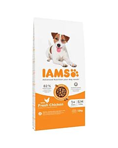 IAMS Advanced Nutrition Chien adulte S/M Poulet 12 kg

