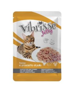 Vibrisse Gatto Tonno Prosciutto Gelatina 18 x 70 g