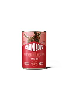 Carnilove Active Dog Boite Dinde et Renne 6 x 400 g