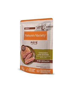 Nature's Variety Paté Original Cat No grain Oca e pollo 70 g