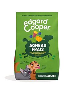 Edgard & Cooper Chien Agneau frais sans céréales 12 kg Grand Chien

