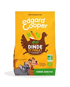 Edgard & Cooper Chien Bio Dinde et Poulet frais sans céréales 2,5 kg

