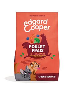 Edgard & Cooper Chien Senior Poulet et Saumon sans céréales 12 kg Grand Chien

