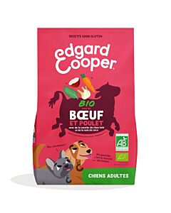 Edgard & Cooper Croquettes BIO au Boeuf et Poulet frais Chien Adulte 7 kg- La Compagnie des Animaux