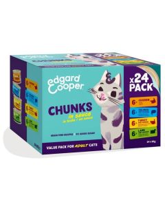 Edgard & Cooper Multipack Chat Adulte 24 x 85 g