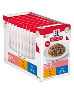 Hill's Science Plan Feline Adult Light Pack Mixte sachets