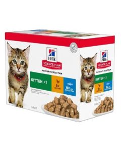 Hill's Science Plan Feline Kitten Healthy Development Multipack bustine 12 x 85 g