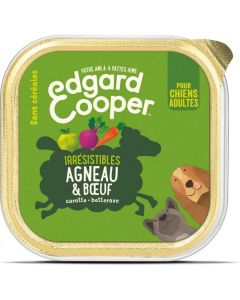Edgard & Cooper Vaschetta Agnello e Manzo cane 18 x 300 g