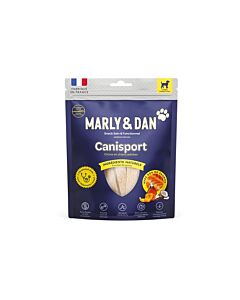 Barres à mâcher Canisport Marly & Dan pour chien actif au saumon, en sachet.