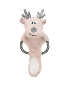 Trixie Noël Peluche Renne avec corde chien 47 cm