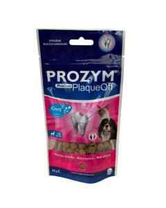 Prozym Plaque Off Croq chat et petit chien 60 grs - La compagnie des animaux